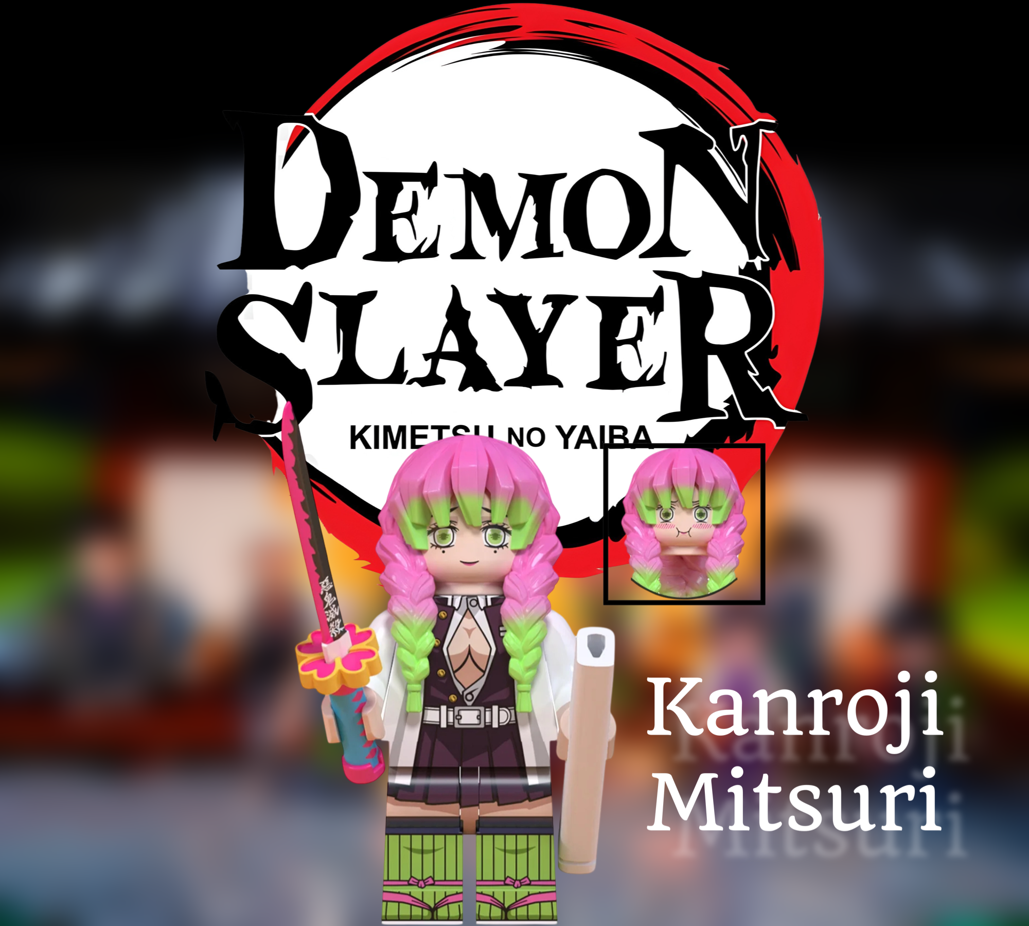 Custom Set of 8 Demon Slayer Mini-Figz! (2nd Edition)!