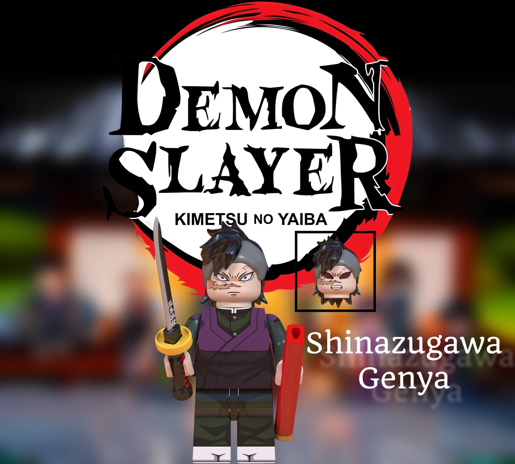 Custom Set of 8 Demon Slayer Mini-Figz! (2nd Edition)!