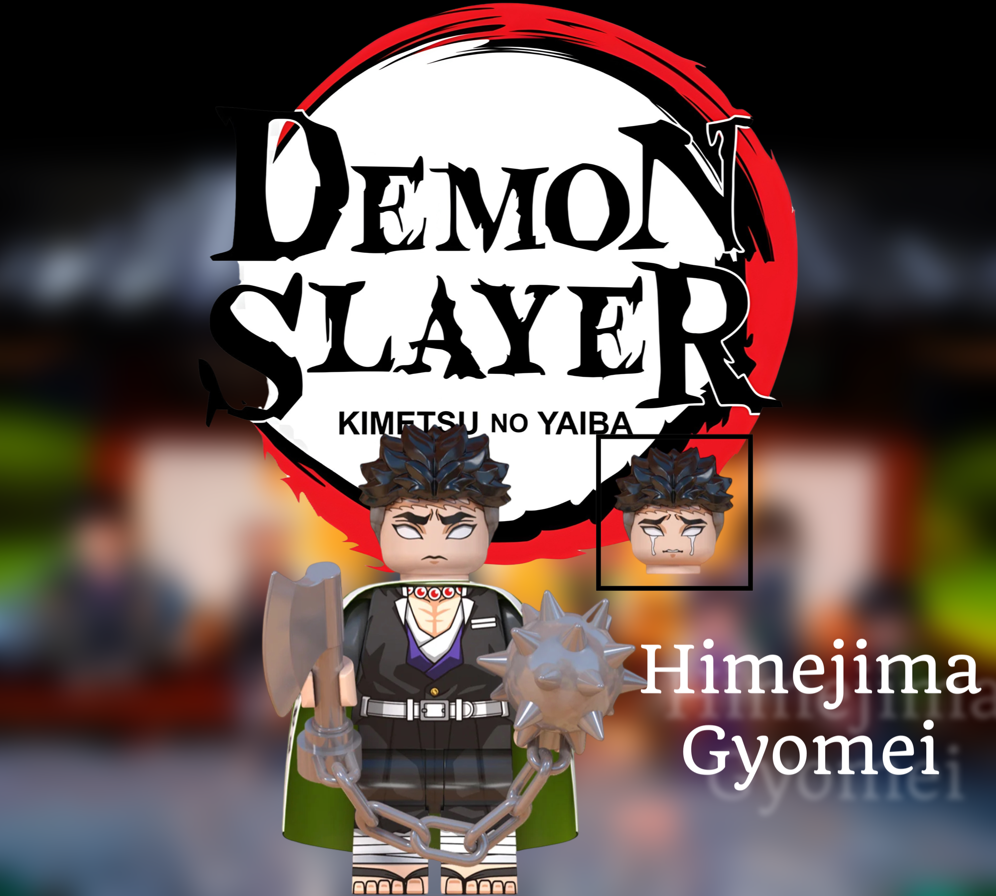 Custom Set of 8 Demon Slayer Mini-Figz! (2nd Edition)!