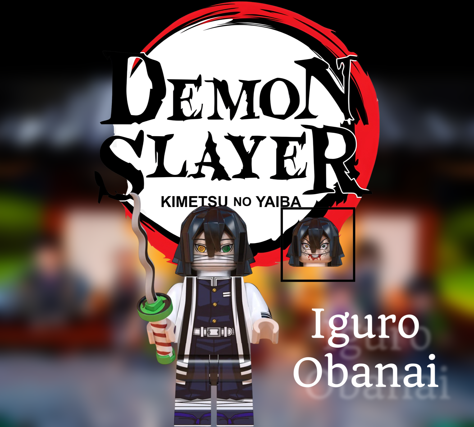 Custom Set of 8 Demon Slayer Mini-Figz! (2nd Edition)!